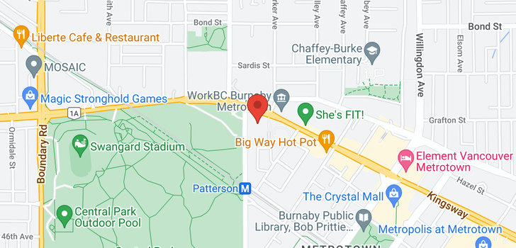 map of 1501 5790 PATTERSON AVENUE
